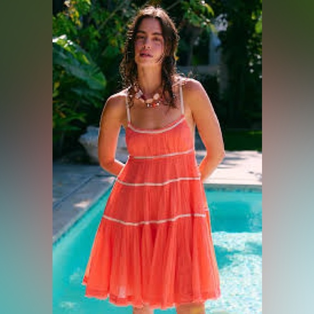 FREE PEOPLE Isla Midi Dress
small 
Mimosa Flower 
NWT
100% Cotton